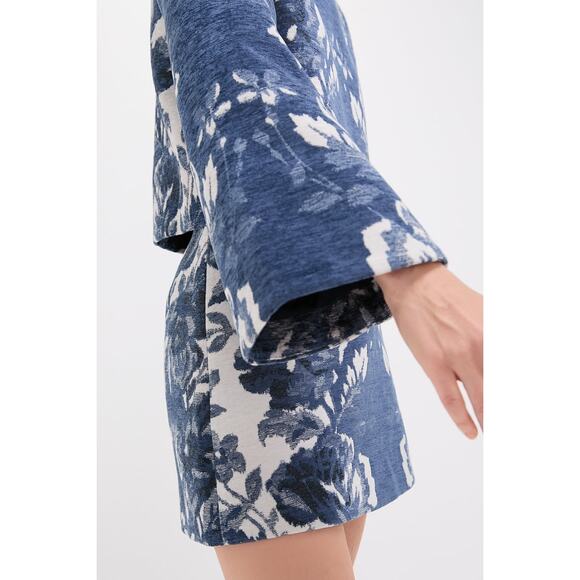 TUCKERNUCK Indigo Reflection Knit Jacquard Maxine Top Size M NWT - Picture 6 of 8